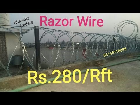 How to proper install Security Razor Wire | Barbed wire | Fence