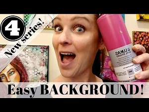 MIXED MEDIA ART FOR BEGINNERS | AWESOME Acrylic Painting Ideas & SUPER EASY Background Techniques!!