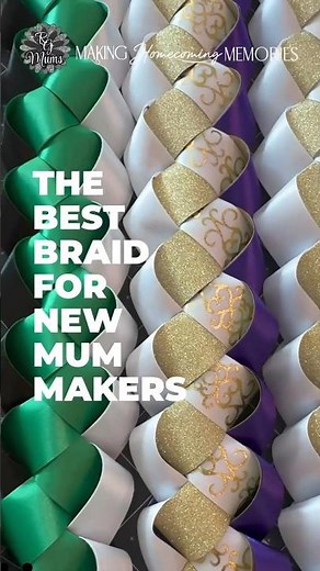 Great Beginner Homecoming Mum & Garter Braid | Military HOCO Tutorial