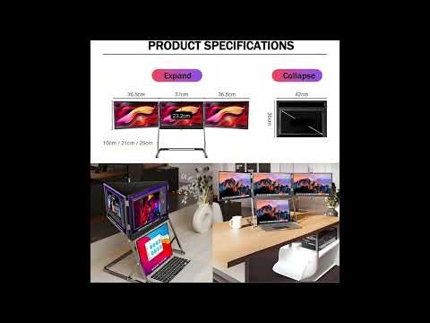 Ultimate Laptop Triple Screen Setup – 1080P Travel Monitor Review