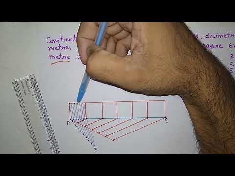 How to draw a diagonal scale in engineering drawing