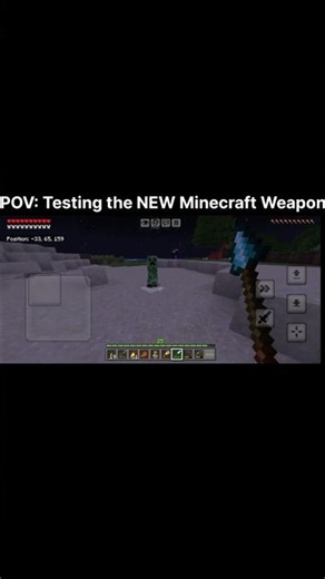 SPEAR TESTING in PVE, let's see how this goes! 🤔 💥 #minecraftupdate