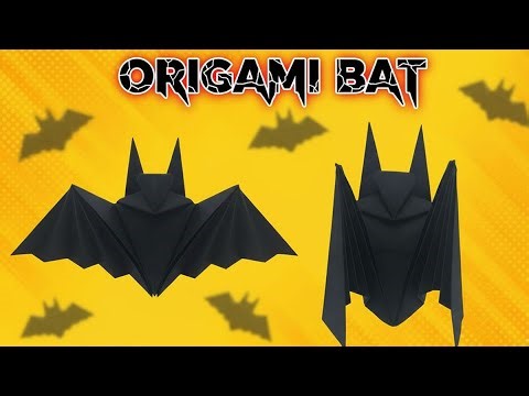 ORIGAMI BAT | How to make an Origami BATMAN? | Easy Paper Craft