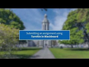 Turnitin in Blackboard - Student Guide