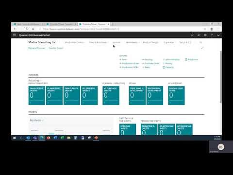 Production BOMs in D365 Business Central