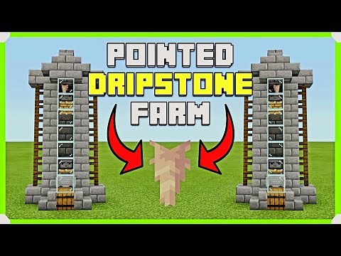 Pointed Dripstone Farm Tutorial | Minecraft Bedrock Edition
