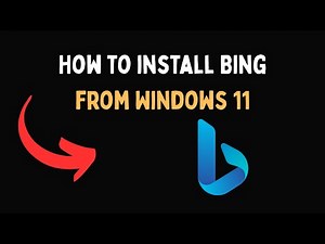 How to install Bing from Windows 11