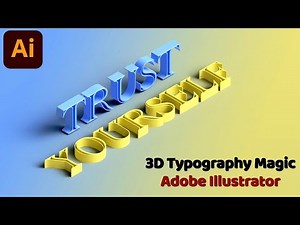 3D Typography Magic: Create 3D Text Effects in Adobe Illustrator