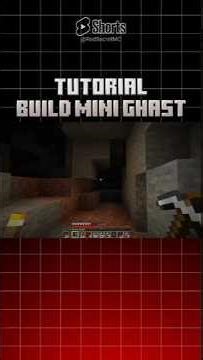 tutorial build mini ghast #minecraft #minecraftbuilding #shorts