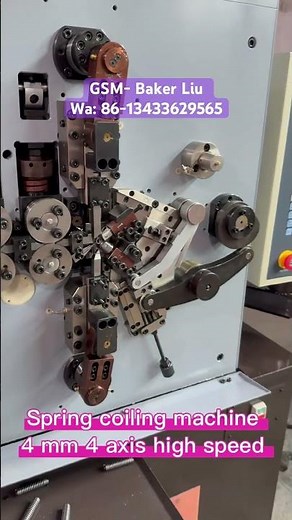 4 axis spring coiling machine setting easily in a short time