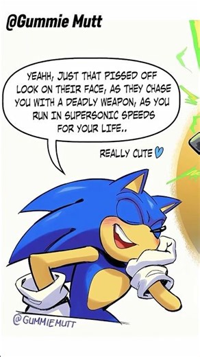 Sonic Is TOO Delusional🥰🙄#sonicthehedgehog #shadowthehedgehog #shorts #comicdub #sonadow #silvaze
