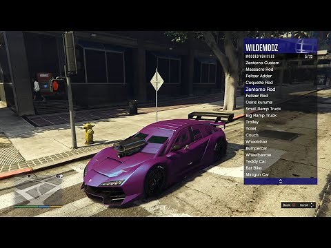 THIS MOD MENU HAS THE BEST MODDED CARS! (GTA5 PS4 MOD MENU FUN)