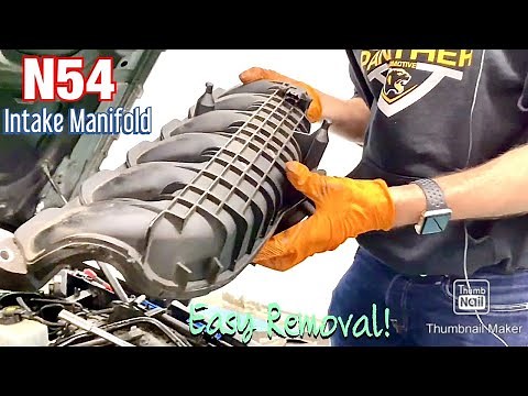 N54 Intake Manifold Removal DIY Easy!