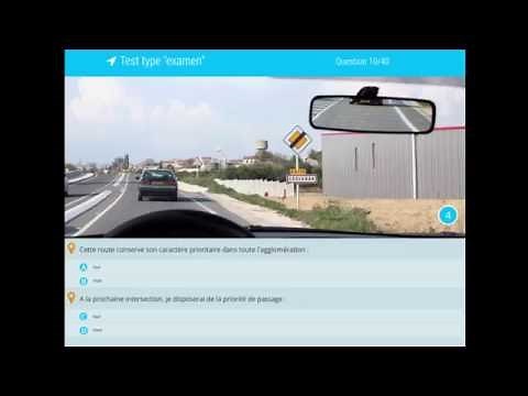 Examen code de la route - Série de 40 questions avec correction. Permis de conduire.