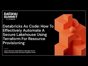 Databricks As Code:Effectively Automate a Secure Lakehouse Using Terraform for Resource Provisioning