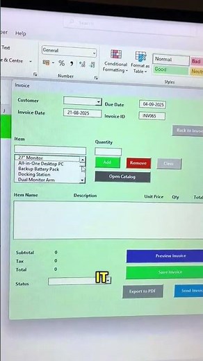 Full Excel Invoice Management System Demo (7-Min Walkthrough)