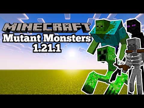 *NEW* Mutant Monsters Mod Update - Minecraft 1.21.1 (Mod Showcase)