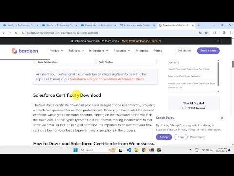 How To Download Salesforce Certificate