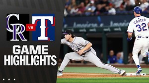 Rockies vs. Rangers Highlights