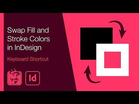 Swap Fill and Stroke Colors in InDesign (Keyboard Shortcut)