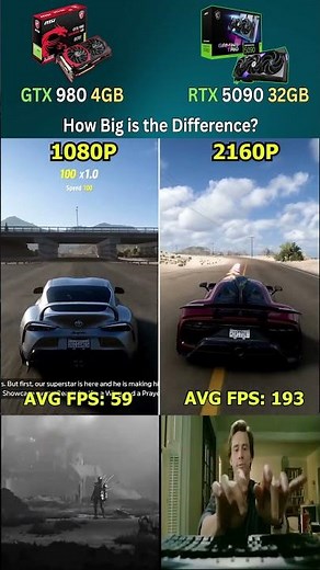 GTX 980 vs RTX 5090 – Witness 10 Years of Insane GPU Evolution! #pcgaming #gaming
