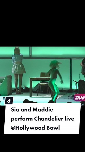 Sia and Maddie Ziegler perform 'Chandelier' live at We Can Survive - The Hollywood Bowl ✨ @Sia #sia #chandelier #maddieziegler #hollywoodbowl #fyp #viral