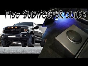 F150 Subwoofer Install Guide.