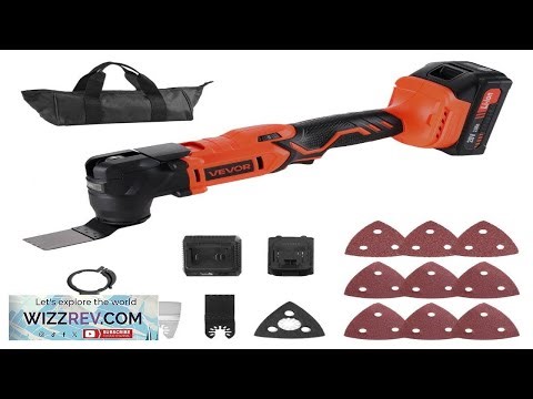 VEVOR Cordless Oscillating Tool 20V Oscillating Multi Tool Kit with 6 Variable