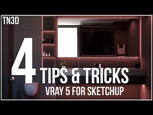 V-ray 5 for Sketchup | 4 RENDER TIPS for Realistic Interior | Vray Creative Tools