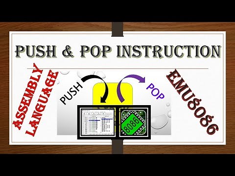 PUSH & POP Instructions of 8086 Microprocessor in Assembly Language || EMU8086 Example for PUSH POP