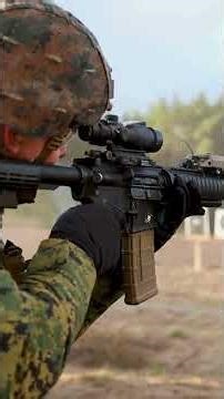 United States Marines M4 Live Fire Exercise on the Range
