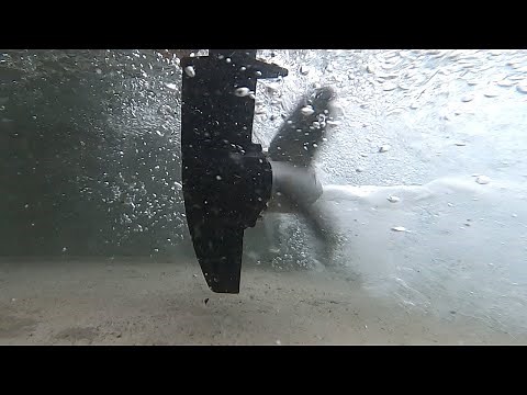 激安4サイクル2馬力船外機をレビュー＆自作池でテストしてみた 水中映像あり 自作ボート 中華製エンジン ヤフオク産