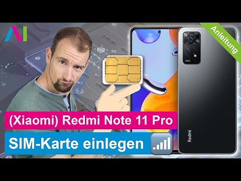 Xiaomi Redmi Note 11 Pro - SIM-Karte einlegen • 🂠 • 📲 • 📡 • Anleitung | Tutorial