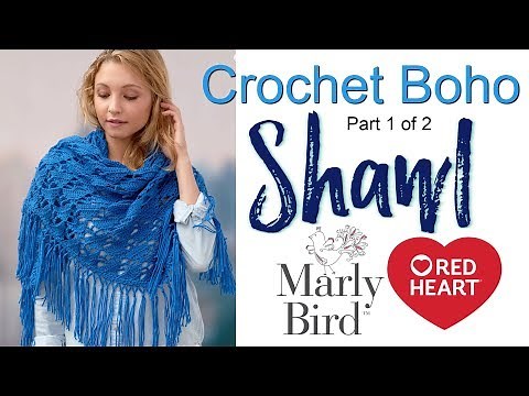 Crochet Boho Shawl Tutorial for Beginners Part 1 of 2
