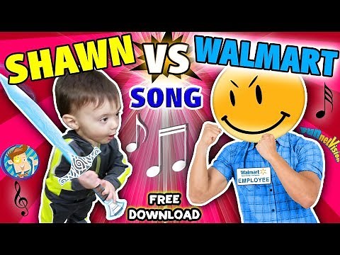 BABY SHAWN vs WALMART! Kids Rap Song Touch & Rhyme Challenge FUNnel Vision Music Video Vlog