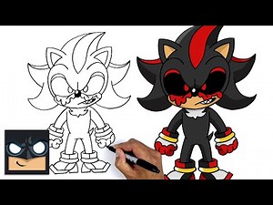 How To Draw SHADOW.EXE | Cartooning Club Tutorial
