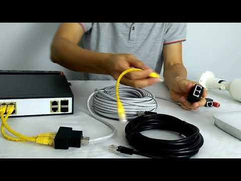 Use single Cat5 cable to connect 2 PoE IP cameras