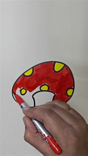 Easy Mushroom Drawing and Coloring | Simple Drawing for Beginners | Artika by Sonika |