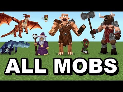 ALL 60+ CREATURES IN FANTASYCRAFT ADD-ON (MINECRAFT)