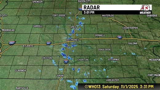Radar update... raindrops will end this evening. | WHO 13 Weather