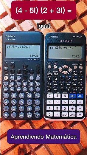 MULTIPLICACIÓN de NÚMEROS COMPLEJOS con la CALCULADORA CIENTÍFICA 😎