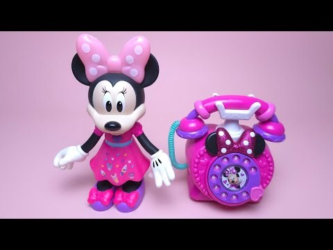 Disney Minnie Mouse Telephone Set Satisfying with Unboxing Toys Collection ASMR #702