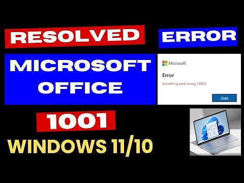 Microsoft Office Sign in Error 1001 on Windows 11 / 10 Fixed