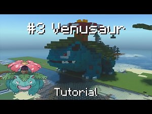 How to build a Pokémon venusaur statue in Minecraft (Tutorial)
