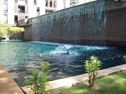 Modern Waterfall using sketchup