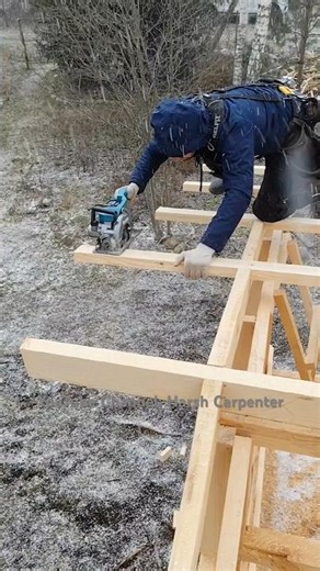 Installation of Roof Overhangs From The Gable Side