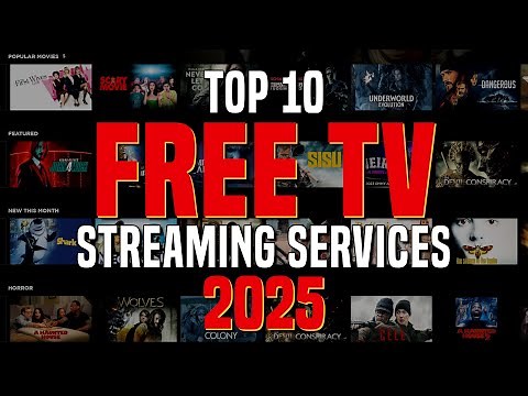 Top 10 Best FREE TV Streaming Services (2025)