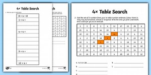 4x Tables Search