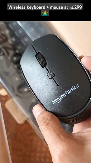 Wireless Keyboard and Mouse Set at rs.299 🤷‍♂️🔥 #amazonbasics