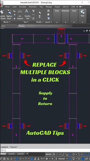 How to Replace Block with Another Block in AutoCAD | #autocad
